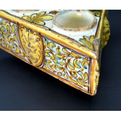 Especiero salero de Talavera serie Polícroma siglo XVII