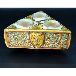 Especiero salero de Talavera serie Polícroma siglo XVII