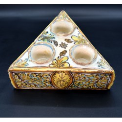Especiero salero de Talavera serie Polícroma siglo XVII
