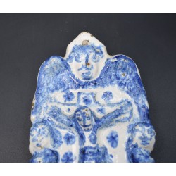 Benditera de Muel del siglo XVII azul de influencia catalana