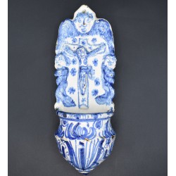 Benditera de Muel del siglo XVII azul de influencia catalana