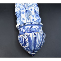 Benditera de Muel del siglo XVII azul de influencia catalana