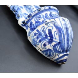 Benditera de Muel del siglo XVII azul de influencia catalana