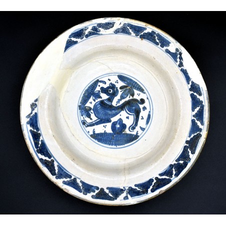 Plato de Muel cerámica aragonesa del siglo XVII