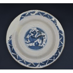 Plato de Muel cerámica aragonesa del siglo XVII