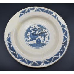 Plato de Muel cerámica aragonesa del siglo XVII