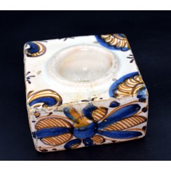 Salero serie TRICOLOR de Talavera siglo XVII
