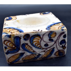 Salero serie TRICOLOR de Talavera siglo XVII