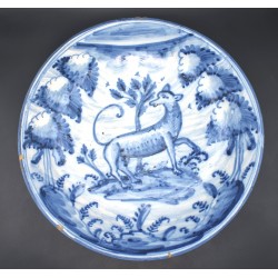 Antiguo Plato ceramica Talavera Montería siglo XVIII