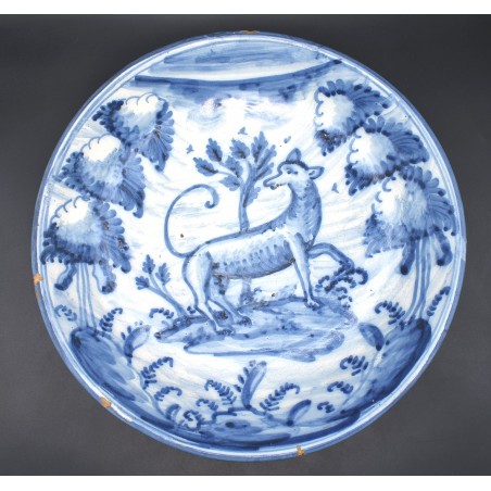 Antiguo Plato ceramica Talavera Montería siglo XVIII