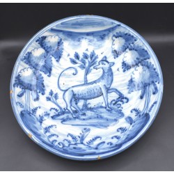 Antiguo Plato ceramica Talavera Montería siglo XVIII