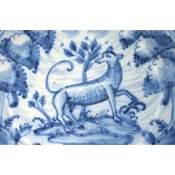 Antiguo Plato ceramica Talavera Montería siglo XVIII