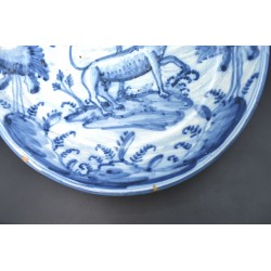 Antiguo Plato ceramica Talavera Montería siglo XVIII