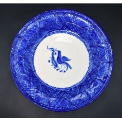 Plato Cerámica de Manises Pardalot siglo XIX