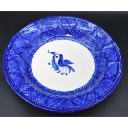 Plato Cerámica de Manises Pardalot siglo XIX
