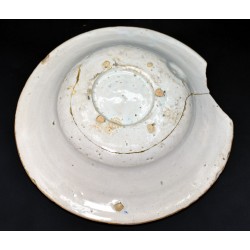 Plato bicolor cerámica de Almazán siglo XVII