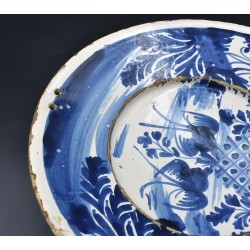 Plato ceramica catalana de Faixes con golondrinas