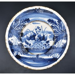 Plato ceramica catalana de Faixes con golondrinas
