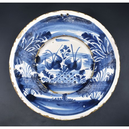 Plato ceramica catalana de Faixes con golondrinas