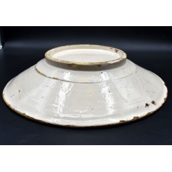 Plato ceramica catalana de Faixes con golondrinas
