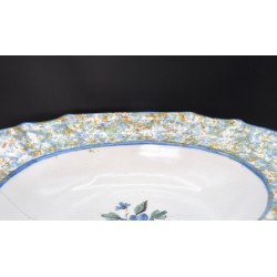 Bacía con escotadura cerámica de Ribesalbes siglo XVIII