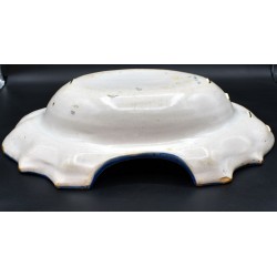 Bacía con escotadura cerámica de Ribesalbes siglo XVIII