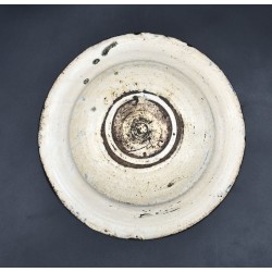Plato antiguo cerámica del siglo XVII