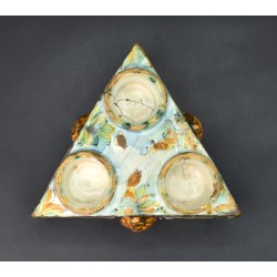 Cerámica de Talavera especiero polícromo
