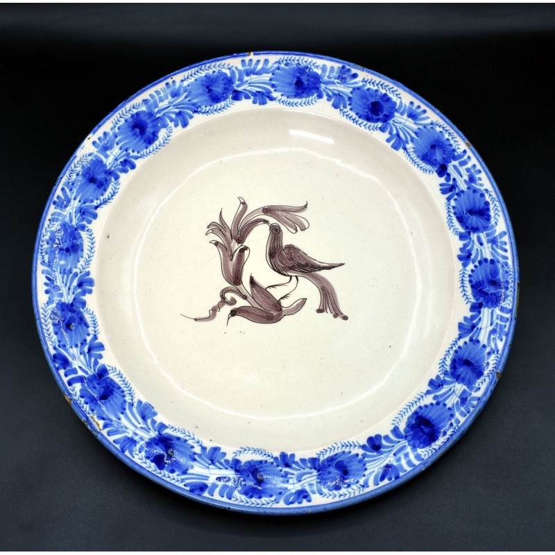 Plato marcado A.S de Francisco Arenes Manises 1870