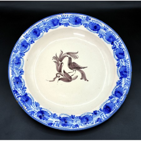 Plato marcado A.S de Francisco Arenes Manises 1870