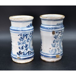 Tarros de botica pot pindoler siglo XVIII