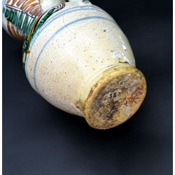 Jarra frailera de cerámica de Almazán siglo XVII