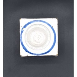 Salero azul Talavera serie de la Rosa