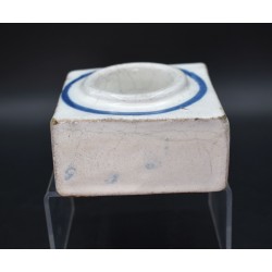 Salero azul Talavera serie de la Rosa