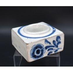 Salero azul Talavera serie de la Rosa
