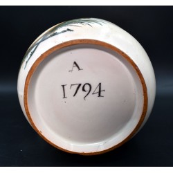 Albarelo de farmacia Alcora fechado 1794