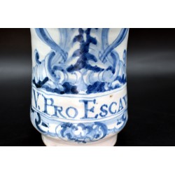 Albarelo Farmacia de Talavera azul