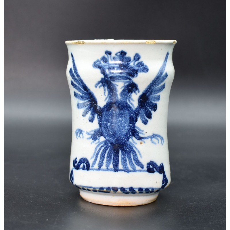 Pildorero antiguo cerámica de Talavera