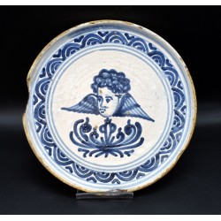 Salvilla con querubín serie de Poblet s. XVII