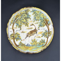 Salvilla cerámica de Talavera garza siglo XVIII