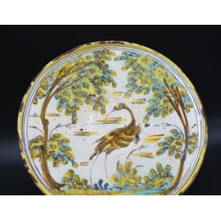 Salvilla cerámica de Talavera garza siglo XVIII