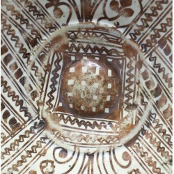 copy of Plato reflejos metálicos pardalot y hojas desfelcadas
