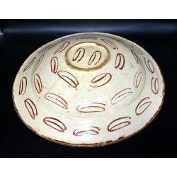 copy of Plato de Manises Pardalot con flores rayadas siglo XVII
