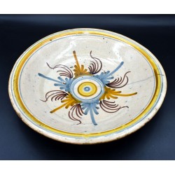 Plato Tricolor Sol siglo XVII