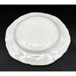 Plato de Moustiers con flor de la patata s. XVIII