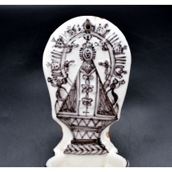 Benditera de Talavera siglo XIX manganeso