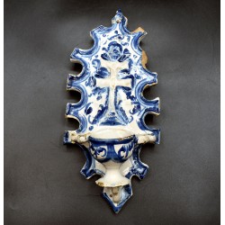 Benditera Cruz de Caravaca y Grial siglo XVIII