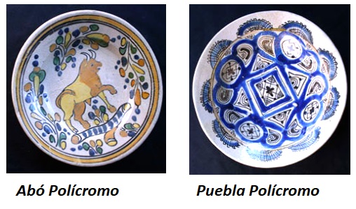 puebla policromo abo ceramica siglo XVII